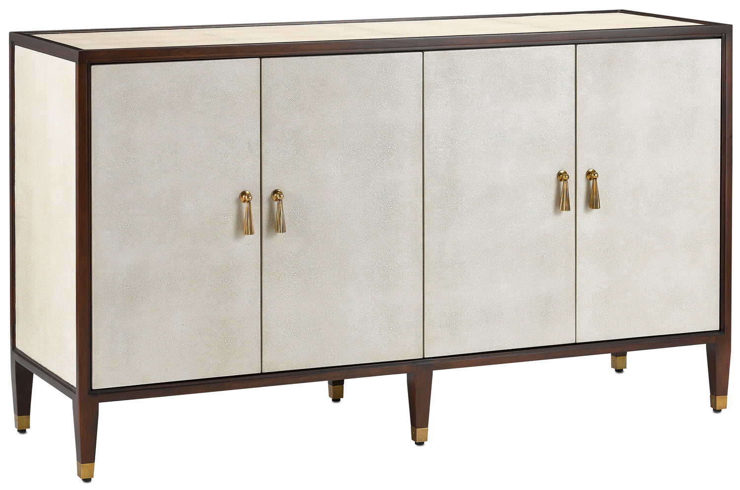 Evie Shagreen Walnut Credenza