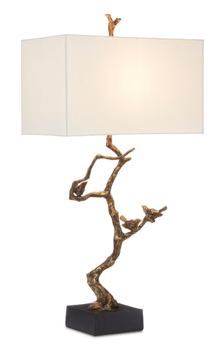 Shadows Brass Table Lamp