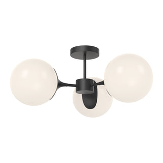 Nouveau Three Light Semi-Flush Mount
