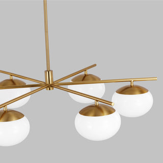 Lune Six Light Chandelier