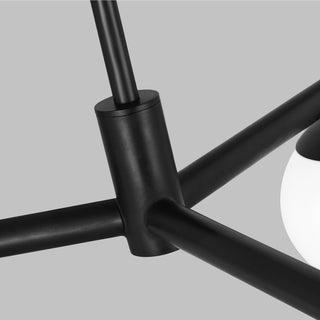 Lune Three Light Semi Flush Mount