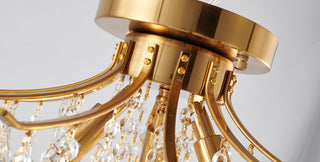 Acushnet Three Light Semi Flush Mount