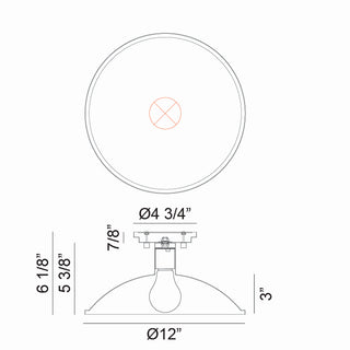 Farmley One Light Ceiling Mount