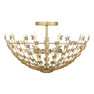 Birch Three Light Semi-Flush Mount