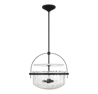 Denmar Four Light Convertible Semi-Flush/Pendant