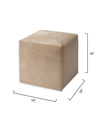 Pinstriped Ottoman