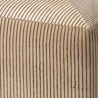 Pinstriped Ottoman