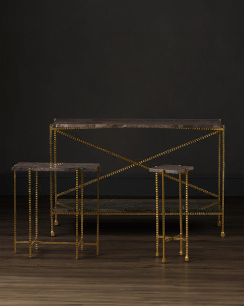 Leif Gold Console Table