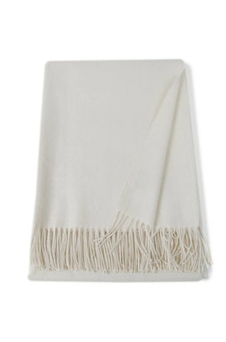 Ivory Alpaca Throw