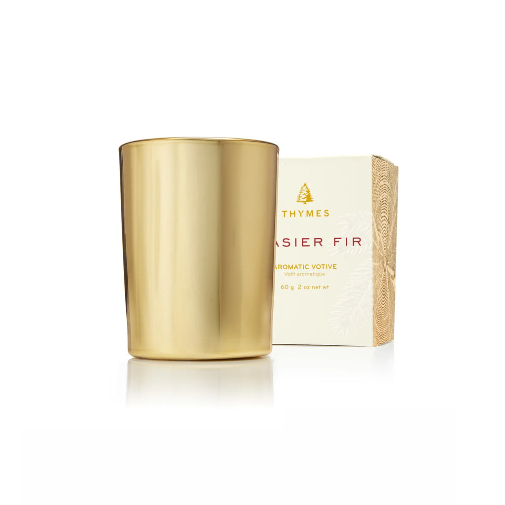 Votive Gilded Frasier Fir
