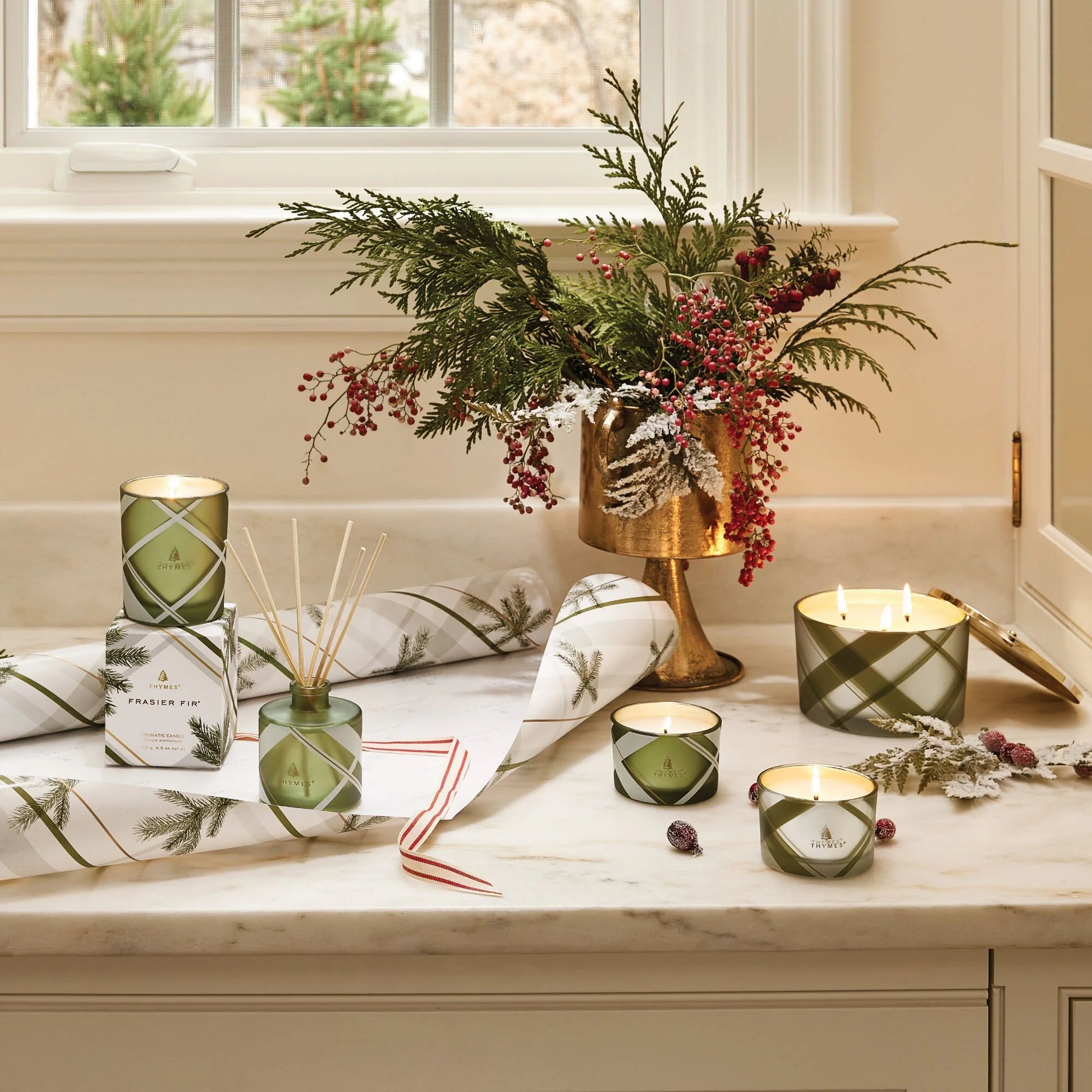 Plaid Frasier Fir 3 Wick Candle