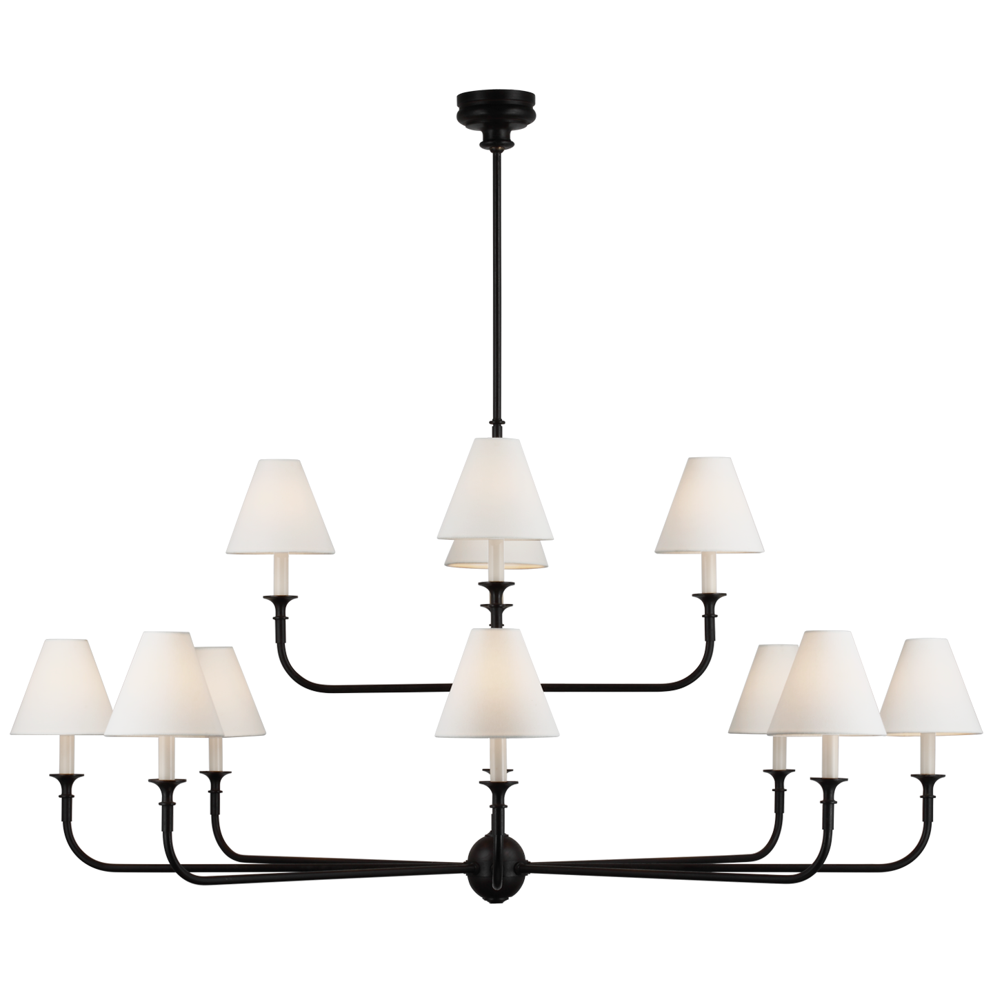 Piaf Grande Two-Tier Chandelier
