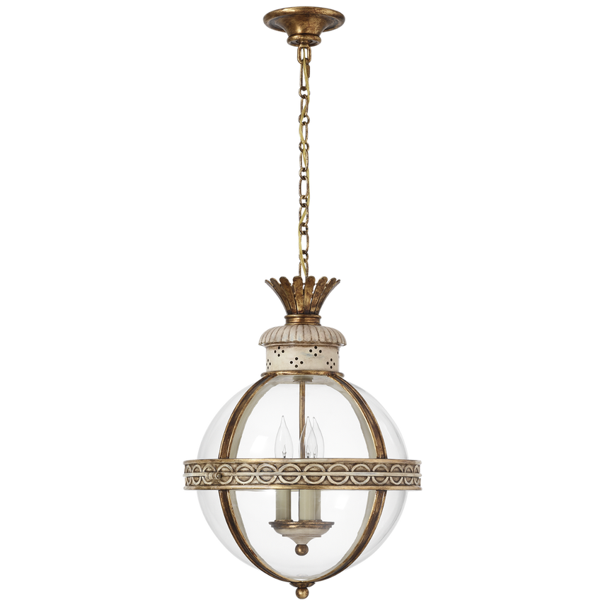 Crown Top Banded Globe Lantern