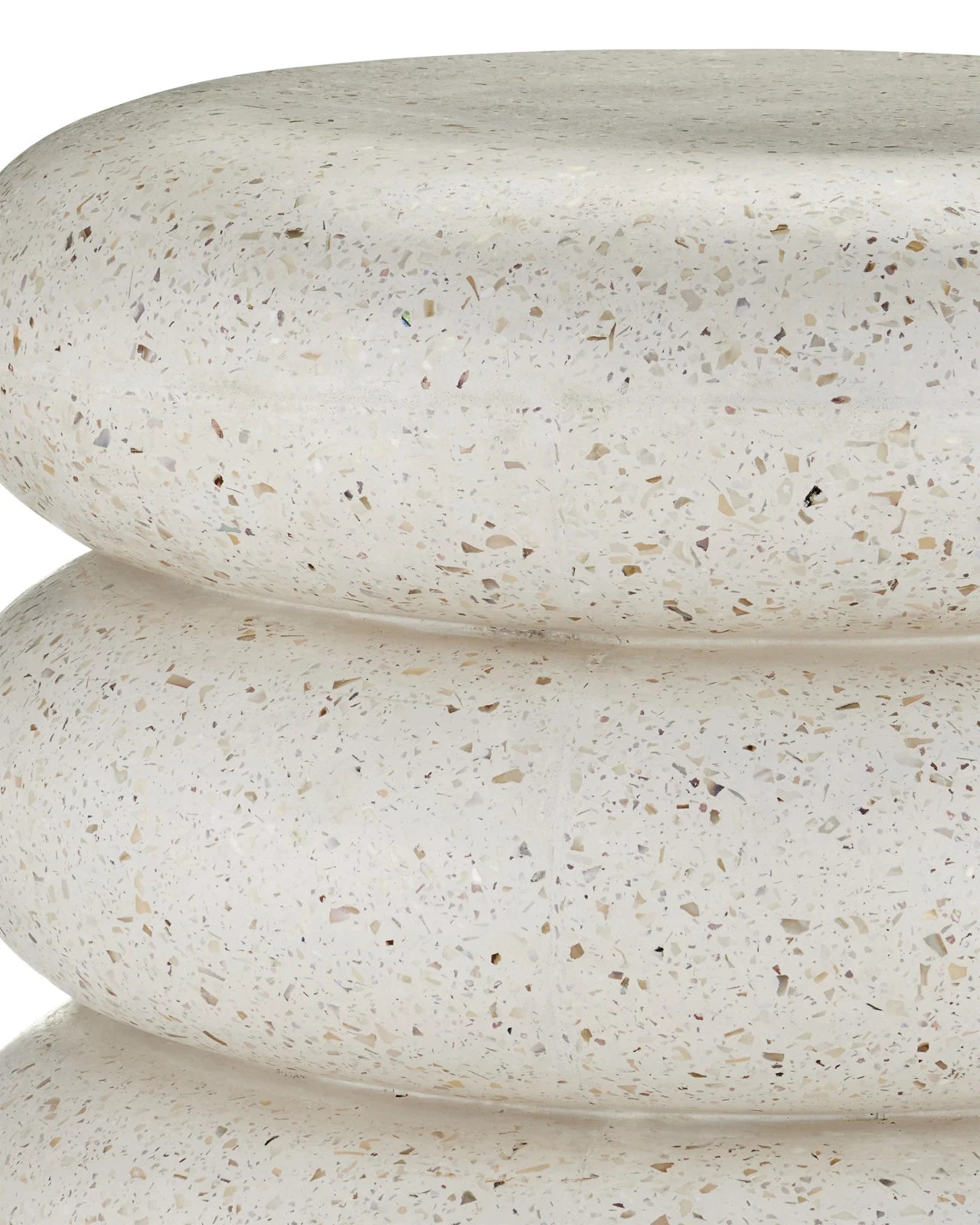 Cusani Ivory Terrazzo Stool