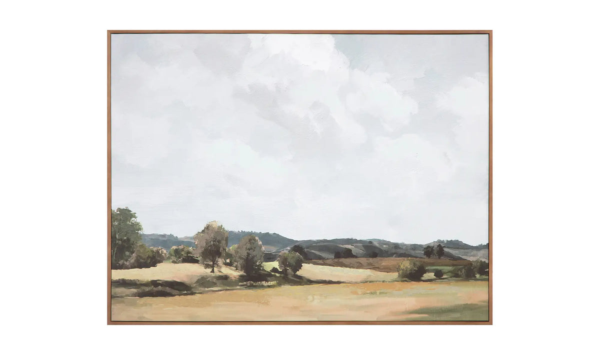 Open Skies Countryside Framed Art Print
