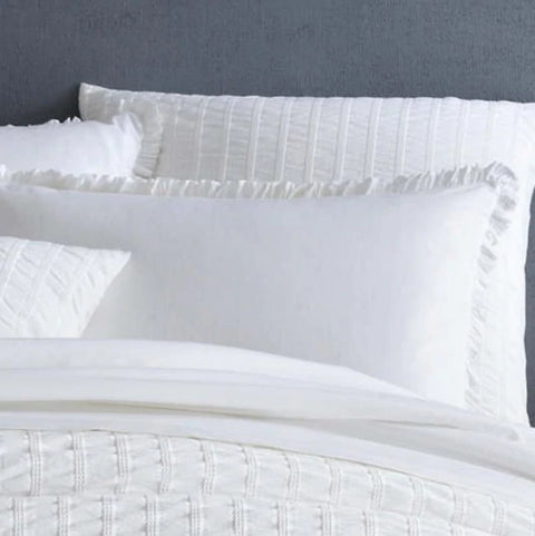 Petite White Ruffle Pillow Cases