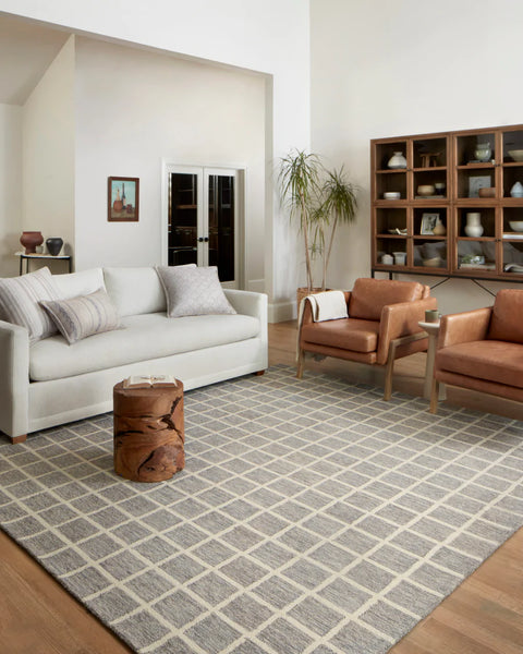 Chris Loves Julia × Loloi Polly, Slate / Ivory Rug