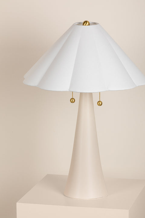 Scalloped Table Lamp