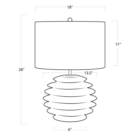 Melina Round Table Lamp