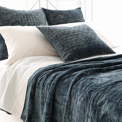 Loui Juniper Matte Velvet Quilt