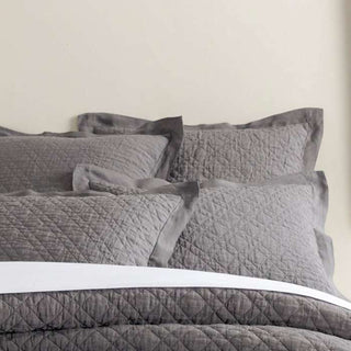 Black Washed Linen Quilt