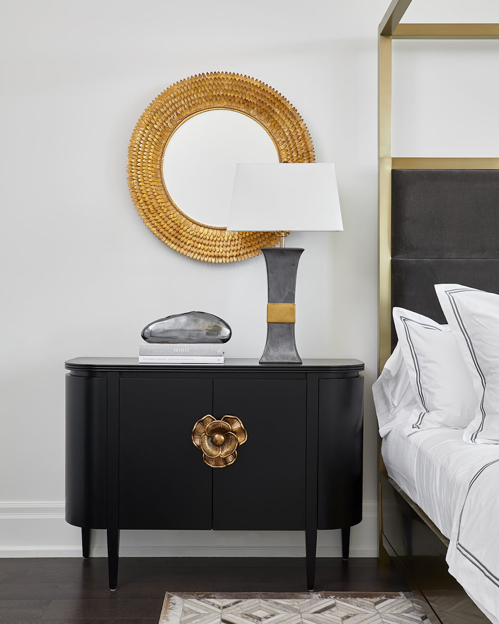 Flora Black Cabinet