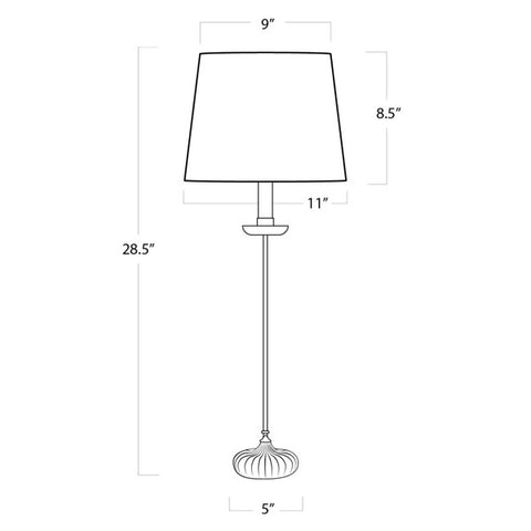 Clove Stem Buffet Table Lamp