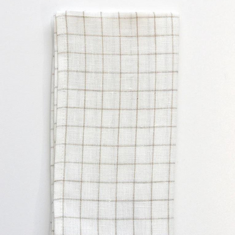 Ivory Check Napkin