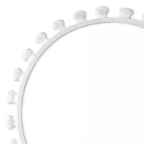 Sanya Matte White Mirror