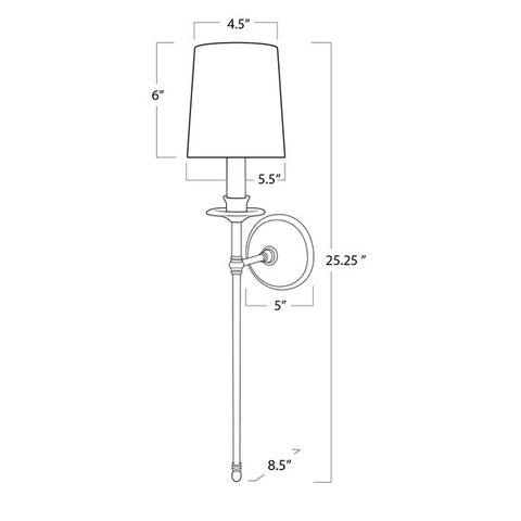 Fisher Sconce Single