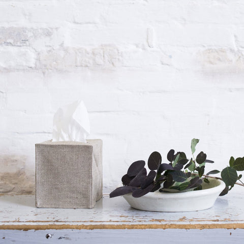 Savannah Dark Linen Tissue Covers