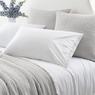Mia White Ruffle Sheet Set