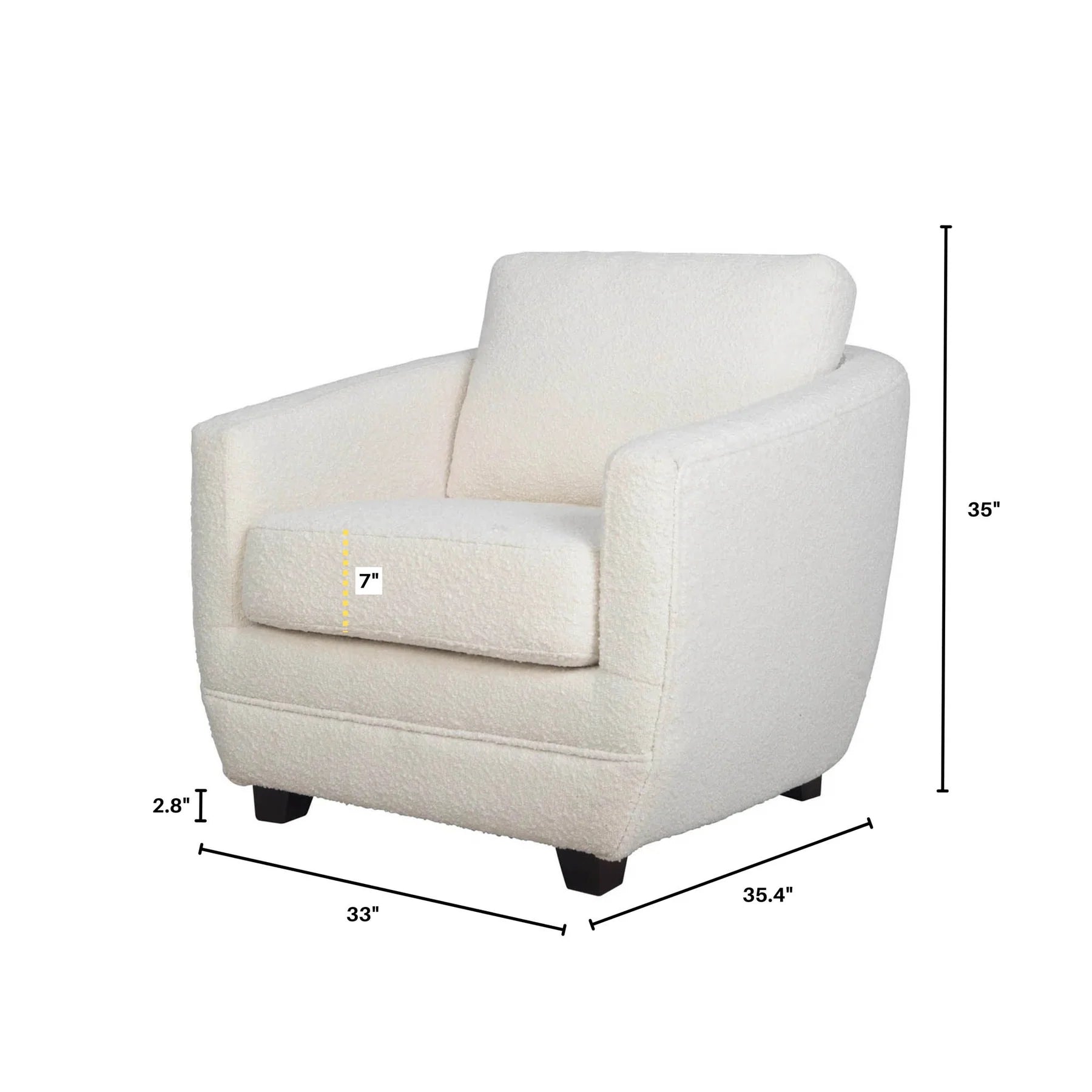 Bobby Boucle Chair