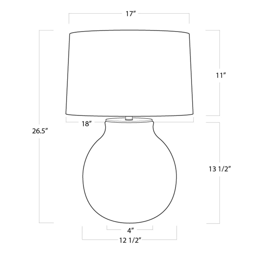 Katie Table Lamp Dimensions