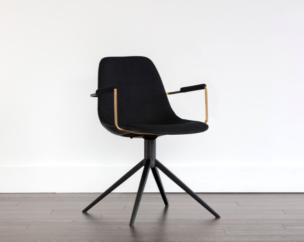 Nevaeh Office Chair, Bravo Black