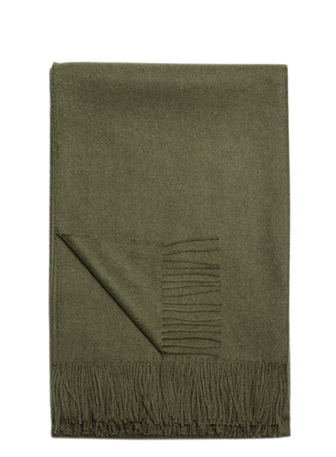 Olive Alpaca Throw