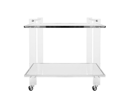 Saint Bar Cart, Polished Nickel