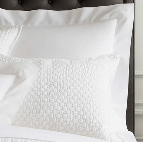 Hallie White Pillow Sham