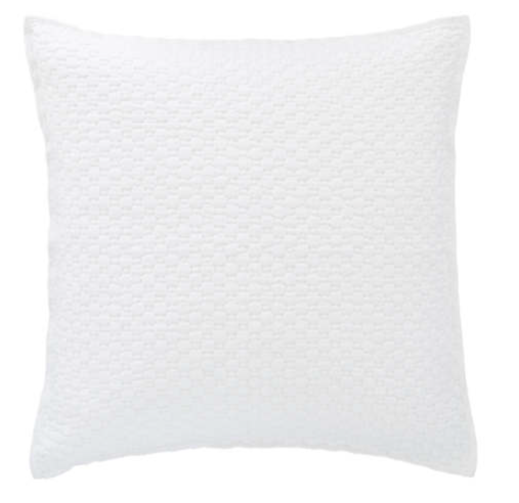 Hallie White Pillow Sham