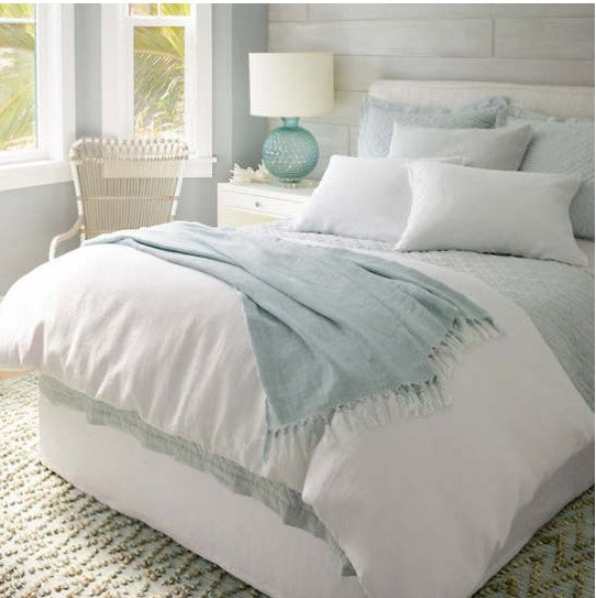 Linen Sky Blue Shams