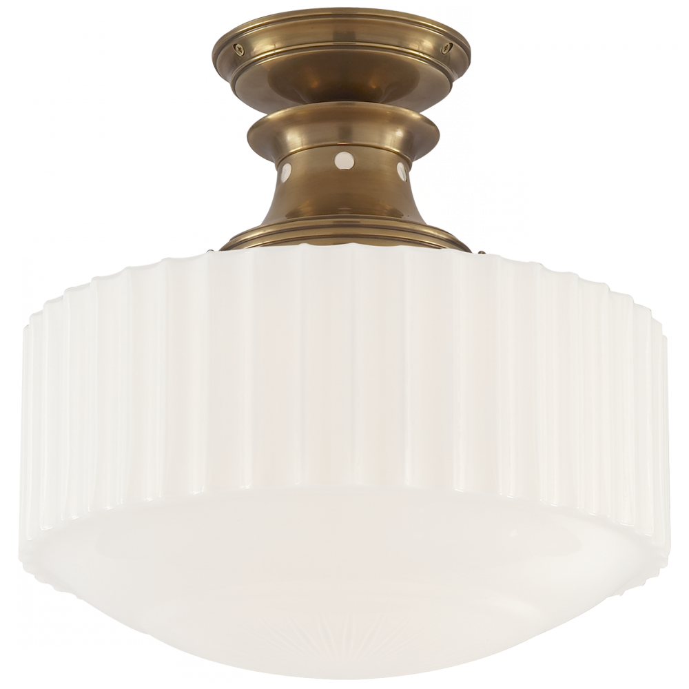 Milton Road Flush Mount-Hand-Rubbed Antique Brass