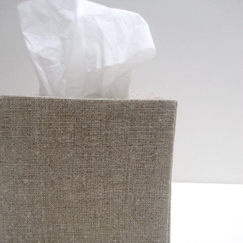 Savannah Dark Linen Tissue Covers