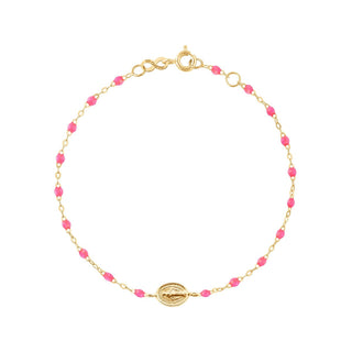 gigiCLOZEAU classic 6.7" Madone Bracelet - Pink