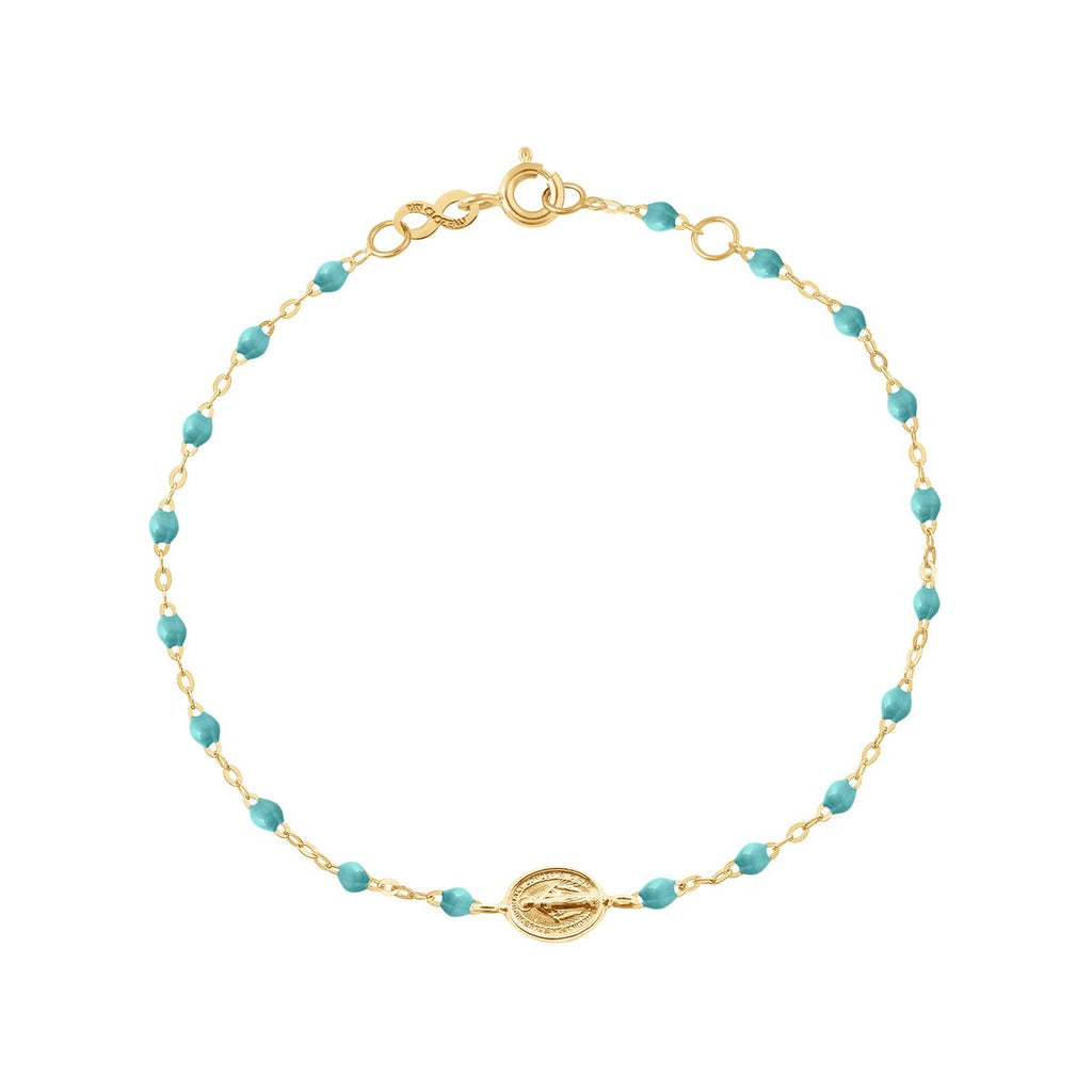 gigiCLOZEAU classic 6.7" Madone Bracelet - Turqoise Green