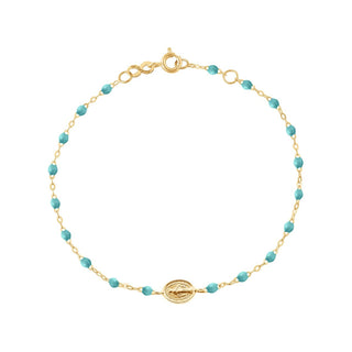 gigiCLOZEAU classic 6.7" Madone Bracelet - Turqoise Green