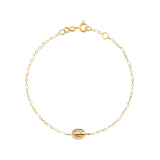 gigiCLOZEAU classic 6.7" Madone Bracelet - White