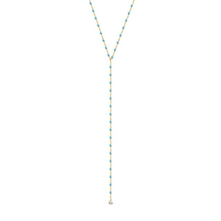 gigiCLOZEAU 20" Party Necklace Diamond 0.04 ct - Turquoise