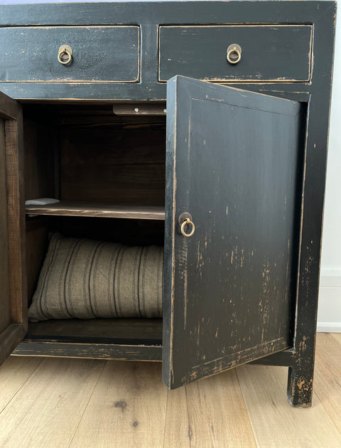 Poppy Cabinet - Weathered Black