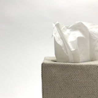 Savannah Oatmeal Linen Tissue Covers