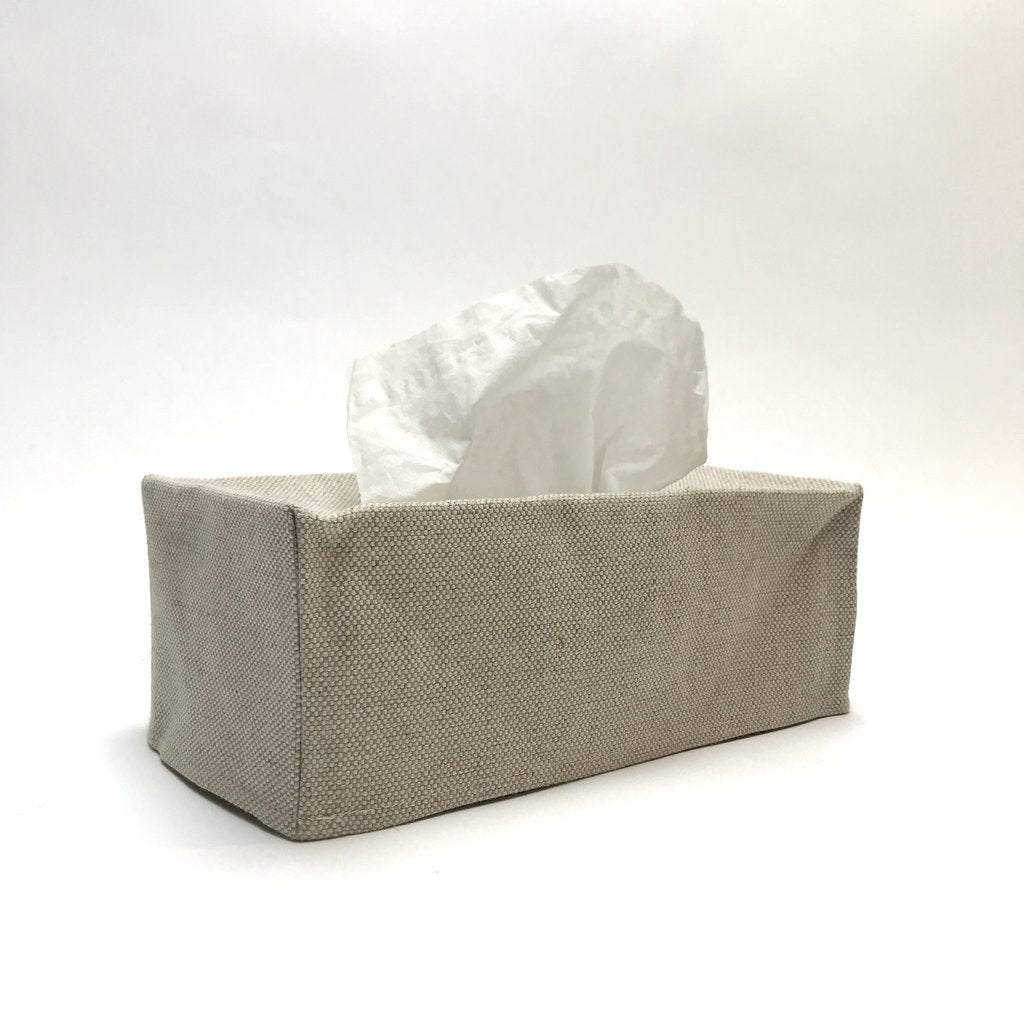 Savannah Oatmeal Linen Tissue Covers